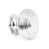 This is an image showing From The Anvil - Polished Chrome Beehive Cabinet Knob 40mm available from trade door handles, quick delivery and discounted prices