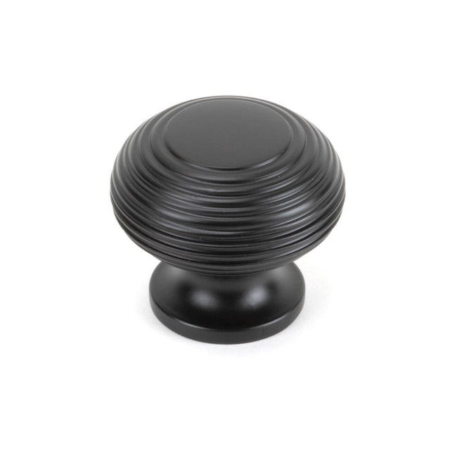 This is an image showing From The Anvil - Aged Bronze Beehive Cabinet Knob 40mm available from trade door handles, quick delivery and discounted prices