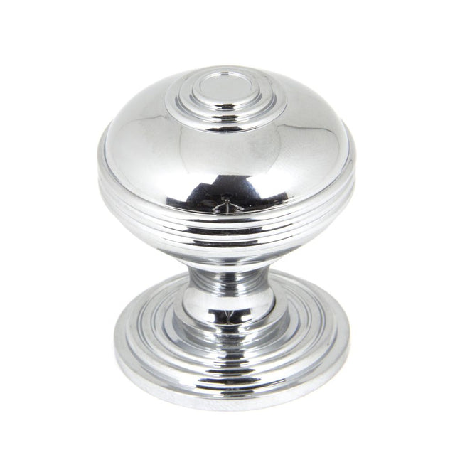 This is an image showing From The Anvil - Polished Chrome Prestbury Cabinet Knob 38mm available from trade door handles, quick delivery and discounted prices