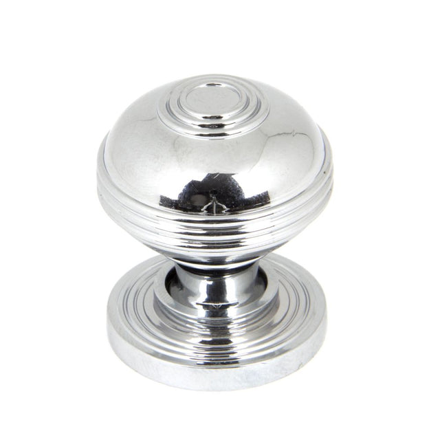 This is an image showing From The Anvil - Polished Chrome Prestbury Cabinet Knob 32mm available from trade door handles, quick delivery and discounted prices