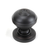 This is an image showing From The Anvil - Aged Bronze Prestbury Cabinet Knob 32mm available from trade door handles, quick delivery and discounted prices