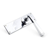 This is an image showing From The Anvil - Polished Chrome Avon Lever Latch Set available from trade door handles, quick delivery and discounted prices