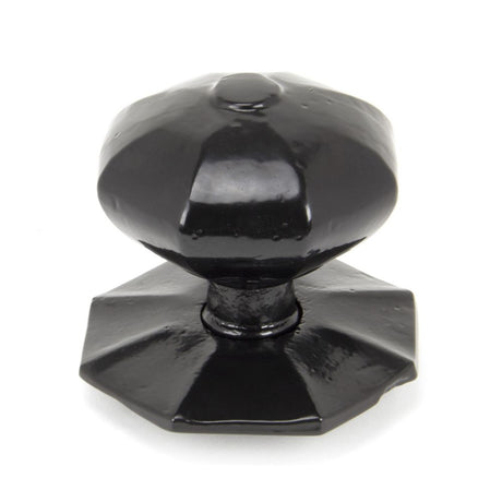 High quality image of From The Anvil - Black Octagonal Centre Door Knob - Internal | Sku. 90382 | Trade Door Handles, Kendal.