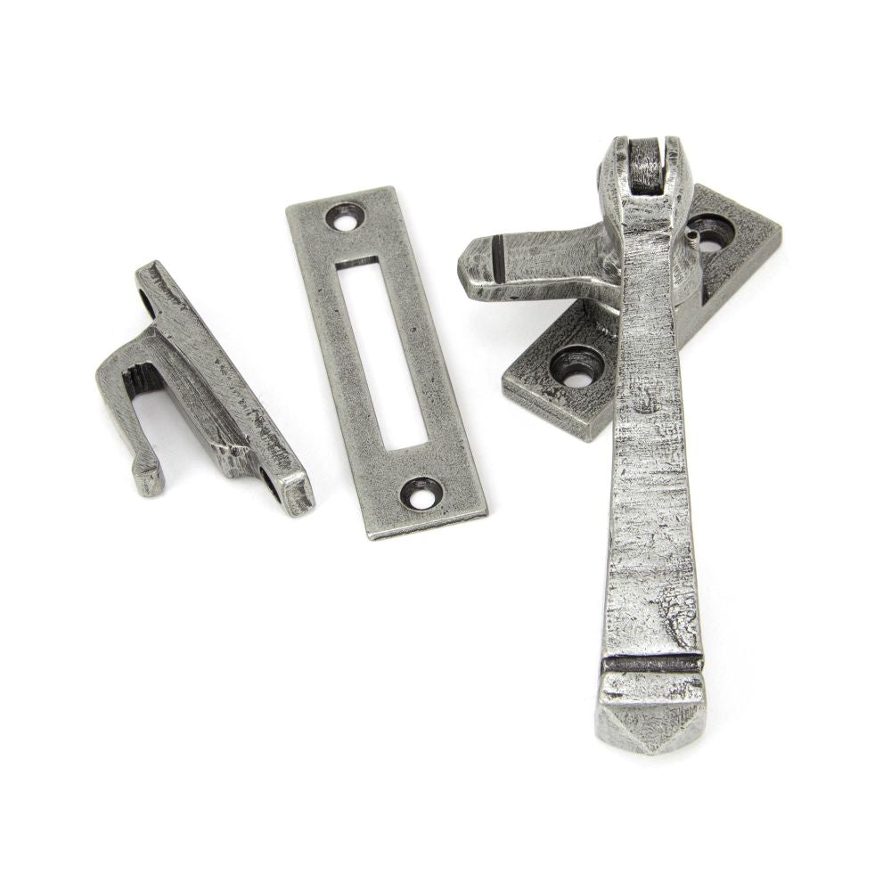 This is an image showing From The Anvil - Pewter Locking Avon Fastener available from trade door handles, quick delivery and discounted prices