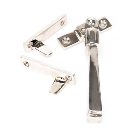 This is an image showing From The Anvil - Polished Nickel Night-Vent Locking Avon Fastener available from trade door handles, quick delivery and discounted prices