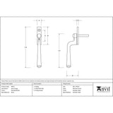 This is an image showing From The Anvil - Polished Nickel Avon Espag available from trade door handles, quick delivery and discounted prices