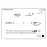 This is an image showing From The Anvil - Polished Nickel 8" Avon Stay available from trade door handles, quick delivery and discounted prices