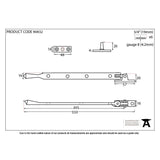 This is an image showing From The Anvil - Polished Chrome 12" Avon Stay available from trade door handles, quick delivery and discounted prices