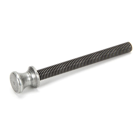 This is an image showing From The Anvil - Pewter ended SS M10 110mm Threaded Bar available from trade door handles, quick delivery and discounted prices