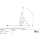 This is an image showing From The Anvil - SS 16" Defender Friction Hinge - Top Hung available from trade door handles, quick delivery and discounted prices