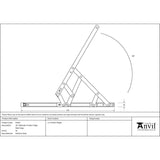 This is an image showing From The Anvil - SS 16" Defender Friction Hinge - Side Hung available from trade door handles, quick delivery and discounted prices