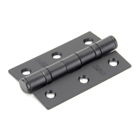 This is an image showing From The Anvil - Black 3" Ball Bearing Butt Hinge (pair) available from trade door handles, quick delivery and discounted prices