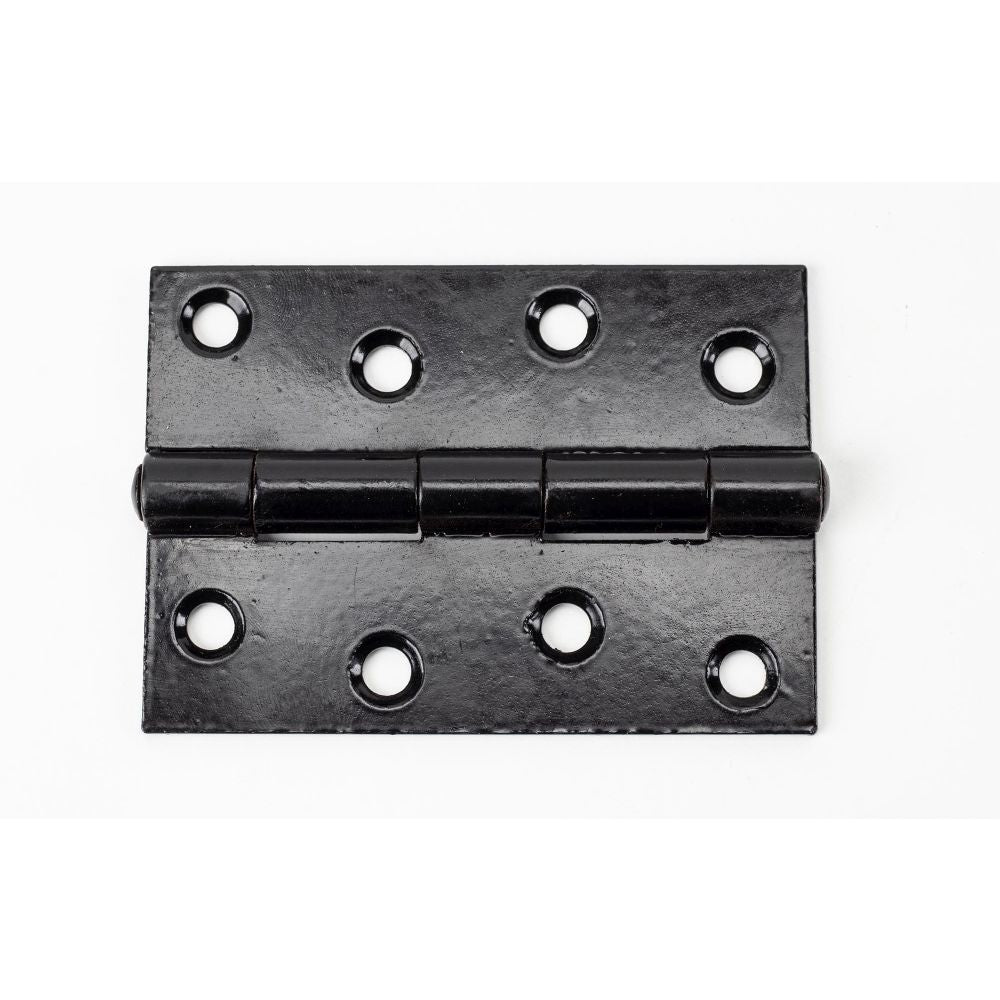 This is an image showing From The Anvil - Black 4" Butt Hinge (Pair) available from trade door handles, quick delivery and discounted prices