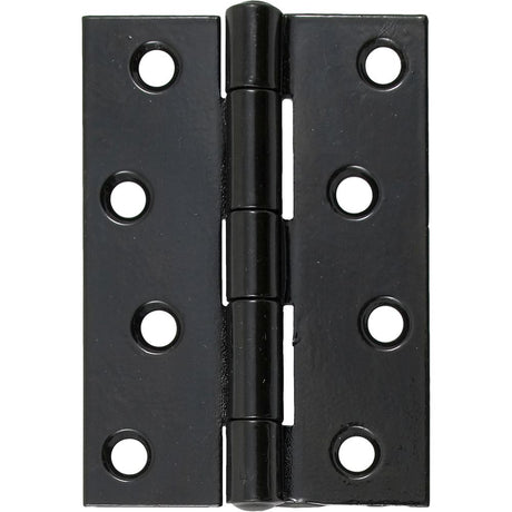 This is an image showing From The Anvil - Black 4" Butt Hinge (Pair) available from trade door handles, quick delivery and discounted prices