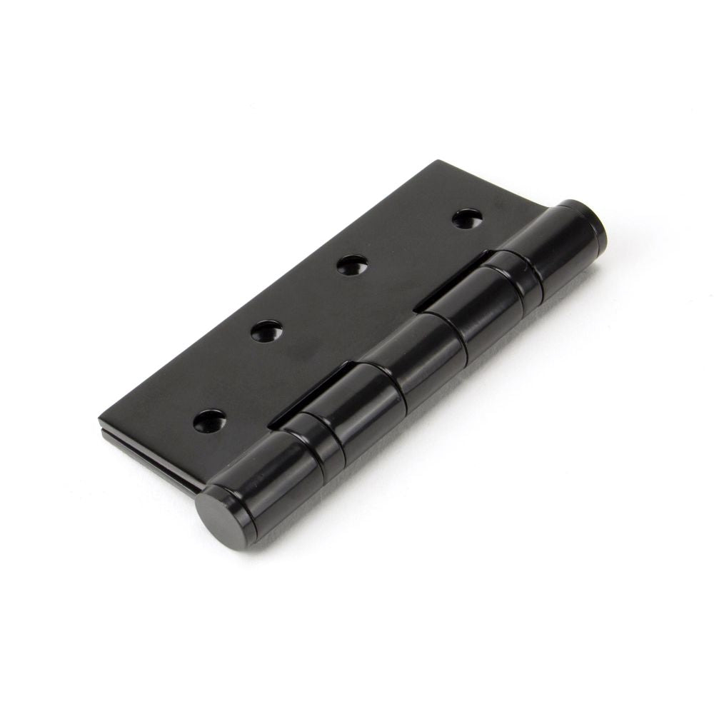 This is an image showing From The Anvil - Black 4" Ball Bearing Butt Hinge (pair) available from trade door handles, quick delivery and discounted prices