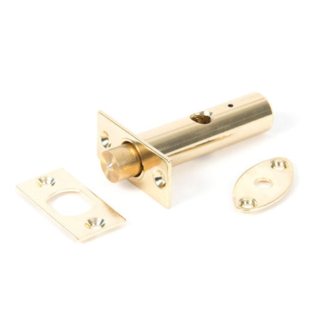 This is an image showing From The Anvil - Electro Brassed Security Door Bolt available from trade door handles, quick delivery and discounted prices