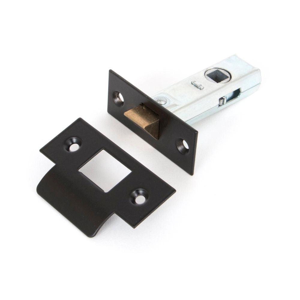 This is an image showing From The Anvil - Black 2?" Tubular Mortice Latch available from trade door handles, quick delivery and discounted prices