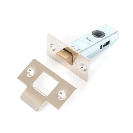 This is an image showing From The Anvil - Nickel 2?" Tubular Mortice Latch available from trade door handles, quick delivery and discounted prices