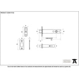 This is an image showing From The Anvil - SSS 5" Heavy Duty Tubular Deadbolt available from trade door handles, quick delivery and discounted prices