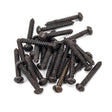 This is an image showing From The Anvil - Beeswax 6x1" Round Head Screws (25) available from trade door handles, quick delivery and discounted prices