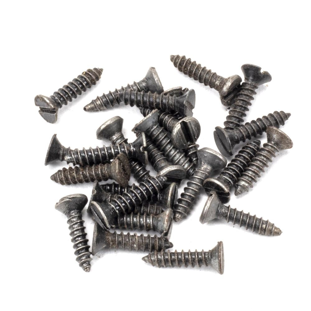This is an image showing From The Anvil - Pewter 4x?" Countersunk Screws (25) available from trade door handles, quick delivery and discounted prices