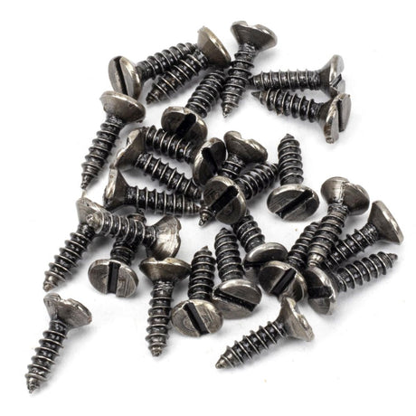This is an image showing From The Anvil - Pewter 6x?" Countersunk Screws (25) available from trade door handles, quick delivery and discounted prices
