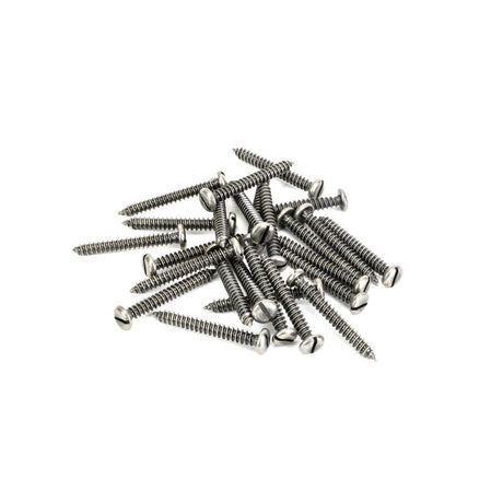 This is an image showing From The Anvil - Pewter 10x1?" Round Head Screws (25) available from trade door handles, quick delivery and discounted prices