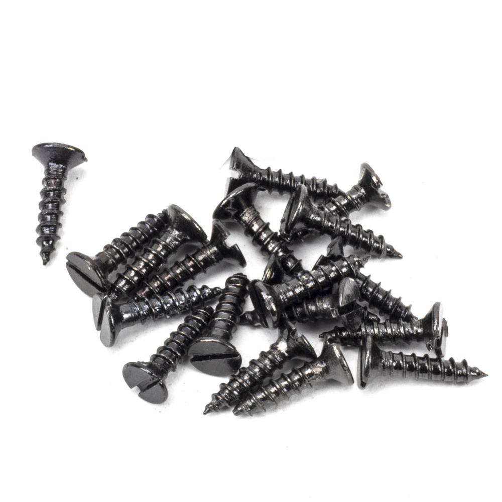 This is an image showing From The Anvil - Dark Stainless Steel 4x?" Countersunk Screws (25) available from trade door handles, quick delivery and discounted prices