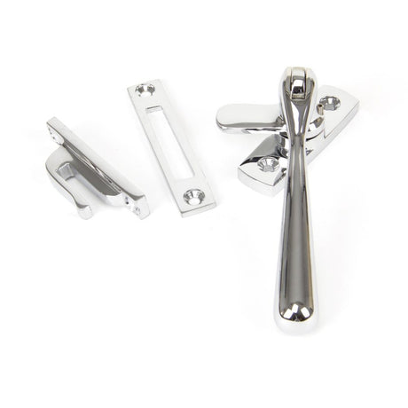 This is an image showing From The Anvil - Polished Chrome Locking Newbury Fastener available from trade door handles, quick delivery and discounted prices