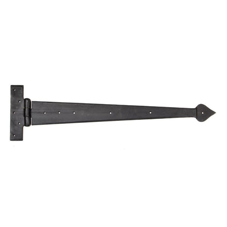 This is an image showing From The Anvil - External Beeswax 22" Arrow Head T Hinge (pair) available from trade door handles, quick delivery and discounted prices