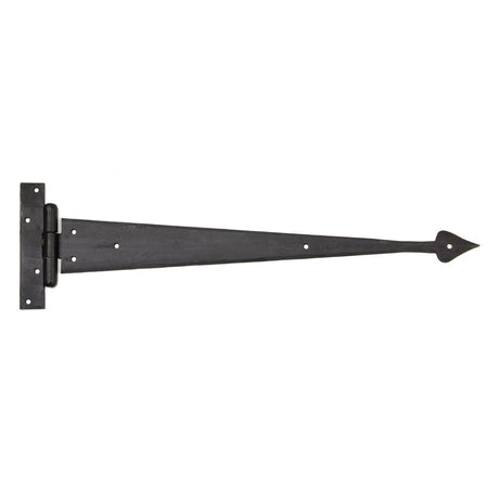 This is an image showing From The Anvil - External Beeswax 18" Arrow Head T Hinge (pair) available from trade door handles, quick delivery and discounted prices