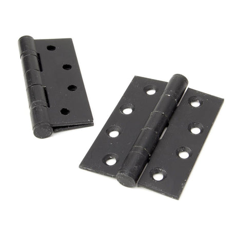 This is an image showing From The Anvil - External Beeswax 4" Ball Bearing Butt Hinge (pair) available from trade door handles, quick delivery and discounted prices