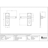 This is an image showing From The Anvil - External Beeswax Avon Lever Euro Lock Set available from trade door handles, quick delivery and discounted prices