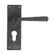 This is an image showing From The Anvil - External Beeswax Avon Lever Euro Lock Set available from trade door handles, quick delivery and discounted prices