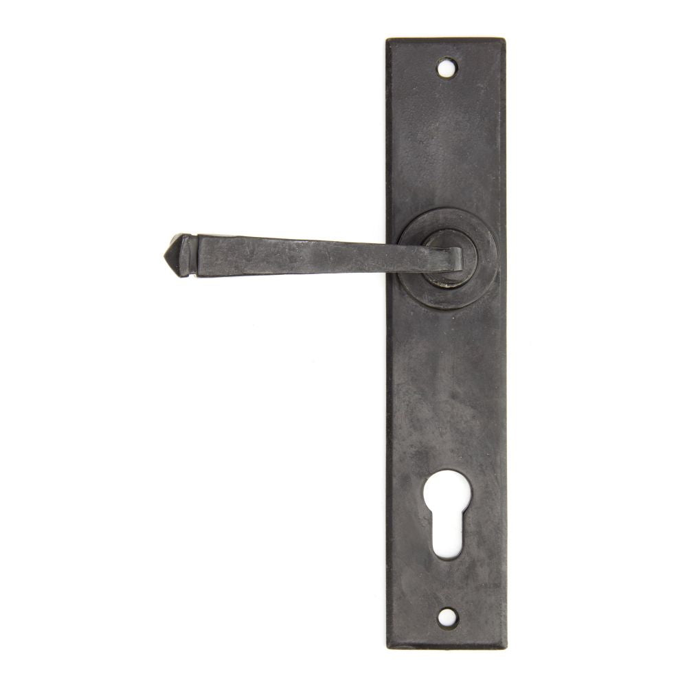 This is an image showing From The Anvil - External Beeswax Avon Lever Espag. Lock Set available from trade door handles, quick delivery and discounted prices