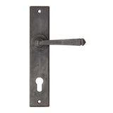 This is an image showing From The Anvil - External Beeswax Avon Lever Espag. Lock Set available from trade door handles, quick delivery and discounted prices