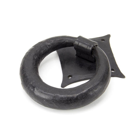 This is an image showing From The Anvil - External Beeswax Ring Door Knocker available from trade door handles, quick delivery and discounted prices