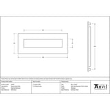 High quality image of From The Anvil - External Beeswax Small Letter Plate | Sku. 91494 | Trade Door Handles, Kendal.