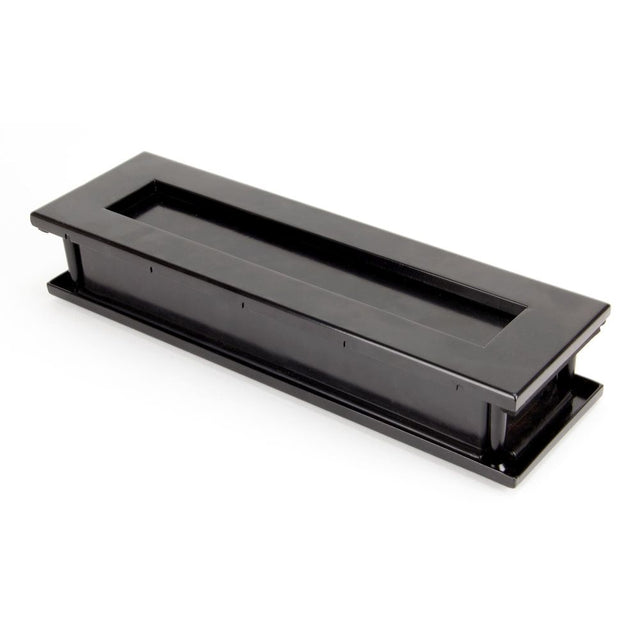 This is an image showing From The Anvil - Black Traditional Letterbox available from trade door handles, quick delivery and discounted prices