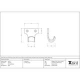 High quality image of From The Anvil - Polished Nickel Sash Lift | Sku. 91744 | Trade Door Handles, Kendal.