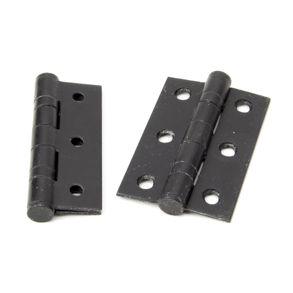 This is an image showing From The Anvil - External Beeswax 3" Ball Bearing Butt Hinge (pair) available from trade door handles, quick delivery and discounted prices