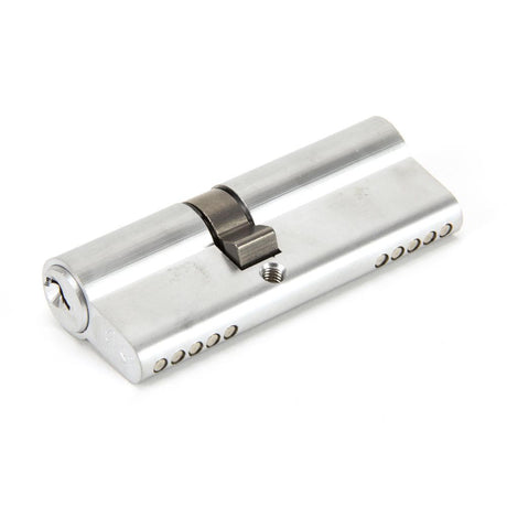 This is an image showing From The Anvil - Satin Chrome 35/45 Euro Cylinder available from trade door handles, quick delivery and discounted prices