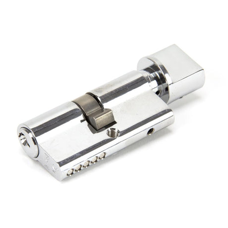 This is an image showing From The Anvil - Polished Chrome 30/30 Euro Cylinder/Thumbturn available from trade door handles, quick delivery and discounted prices