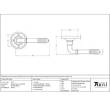This is an image showing From The Anvil - Polished Bronze Reeded Lever on Rose Set available from trade door handles, quick delivery and discounted prices