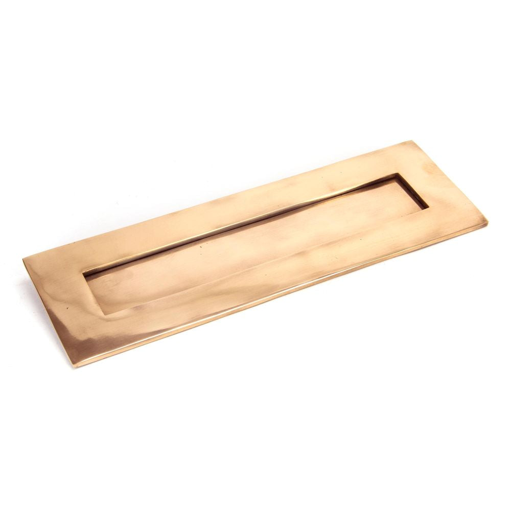 High quality image of From The Anvil - Polished Bronze Large Letter Plate | Sku. 91932 | Trade Door Handles, Kendal.