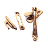 This is an image showing From The Anvil - Polished Bronze Locking Reeded Fastener available from trade door handles, quick delivery and discounted prices