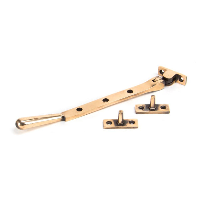 This is an image showing From The Anvil - Polished Bronze 8" Newbury Stay available from trade door handles, quick delivery and discounted prices