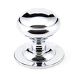 This is an image showing From The Anvil - Polished Chrome Round Centre Door Knob available from trade door handles, quick delivery and discounted prices