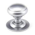 This is an image showing From The Anvil - Satin Chrome Round Centre Door Knob available from trade door handles, quick delivery and discounted prices