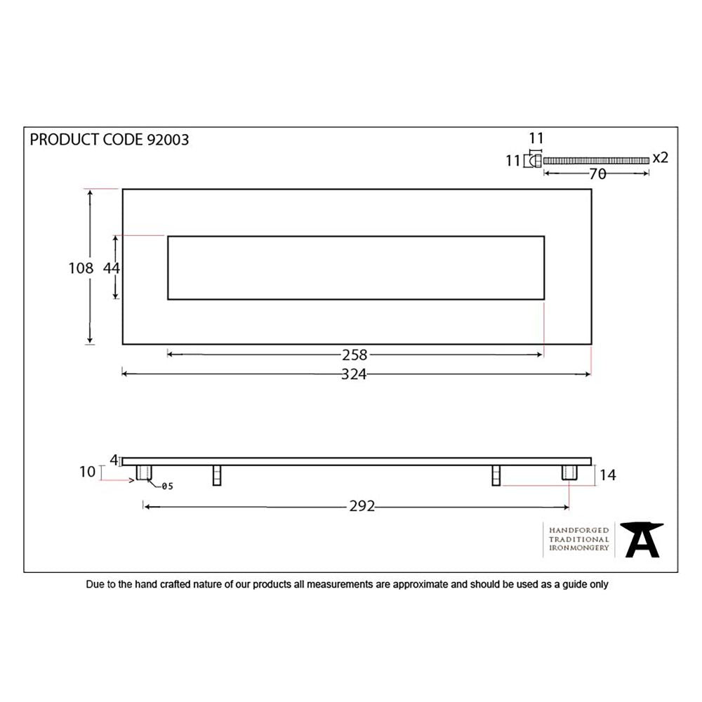 This is an image showing From The Anvil - Satin Chrome Large Letter Plate available from trade door handles, quick delivery and discounted prices